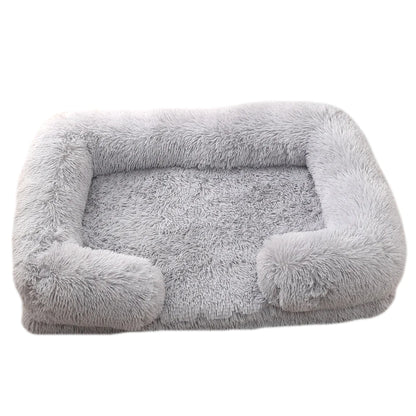 Plush Round Winter Pet Bed