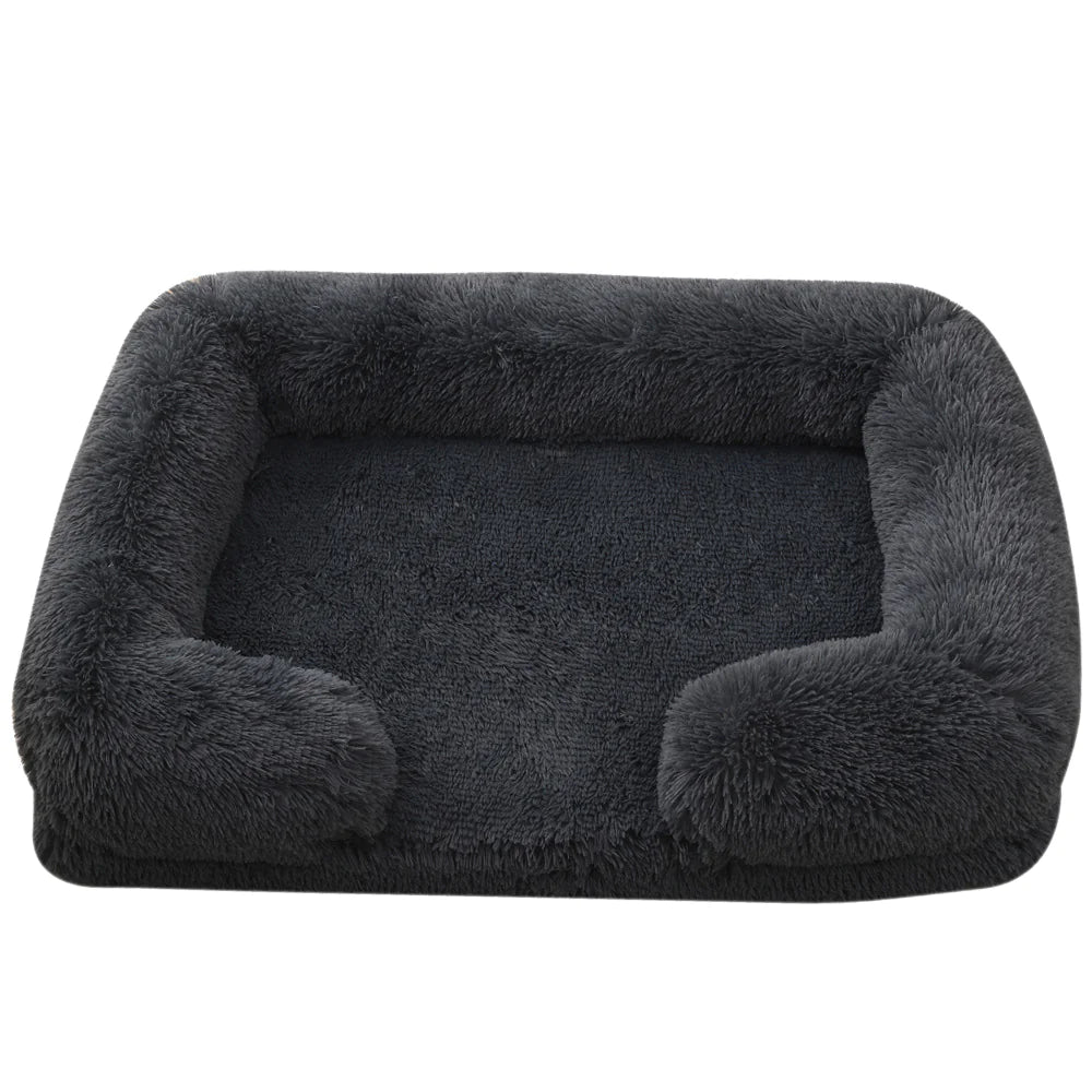 Plush Round Winter Pet Bed