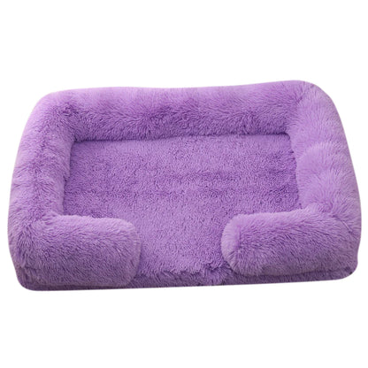 Plush Round Winter Pet Bed