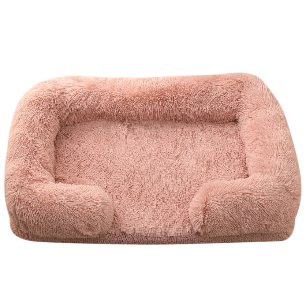 Plush Round Winter Pet Bed