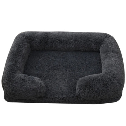 Plush Round Winter Pet Bed