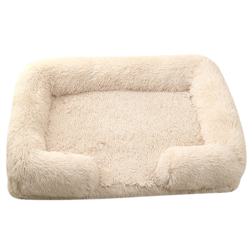 Plush Round Winter Pet Bed