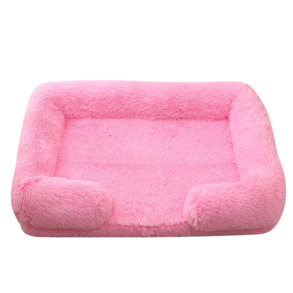 Plush Round Winter Pet Bed